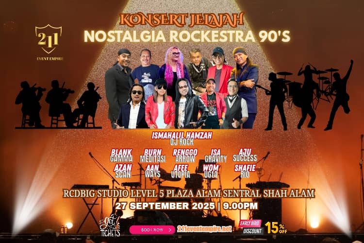 Konsert Jelajah Nostalgia Rockestra 90